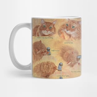 Orange Cat and Water Faucet Mug